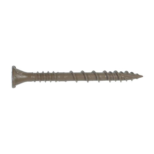 DSV DSVT114R1LB Wood Screw, #8 Thread, 1-1/4 in L, Variable Thread, Rimmed Flat Head, 194