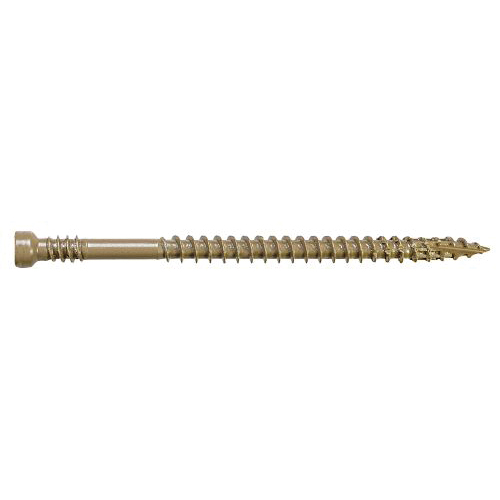 FT07200R450 Finishing Trim Screw, #7 Thread, 2 in L, Serrated Thread, Trim Head, 450
