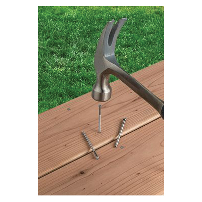 T8CRD1 Deck Nail, 8d, 2-1/2 in L, Stainless Steel, Full Round Head, Annular Ring Shank