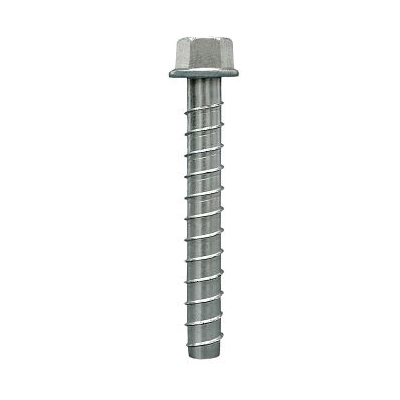 Titen HD THDB25178HC20 Heavy-Duty Screw Anchor, 1/4 in Dia, 1-7/8 in L, Carbon Steel, Zinc Plated