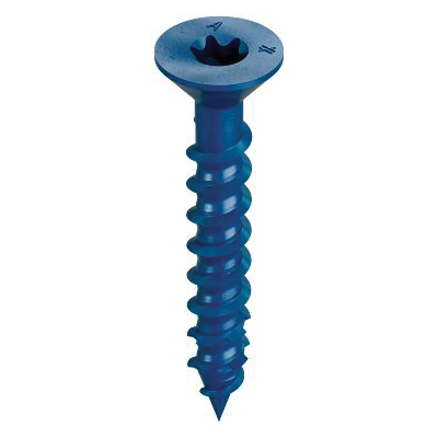 Titen Turbo TNT18114TFC75 Screw Anchor, 3/16 in Dia, 1-1/4 in L, Carbon Steel, Zinc Plated