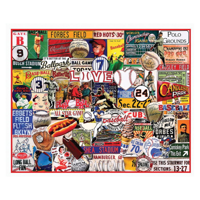 White Mountain 1748PZ I Love Baseball Puzzle, 12 years and Up - 4