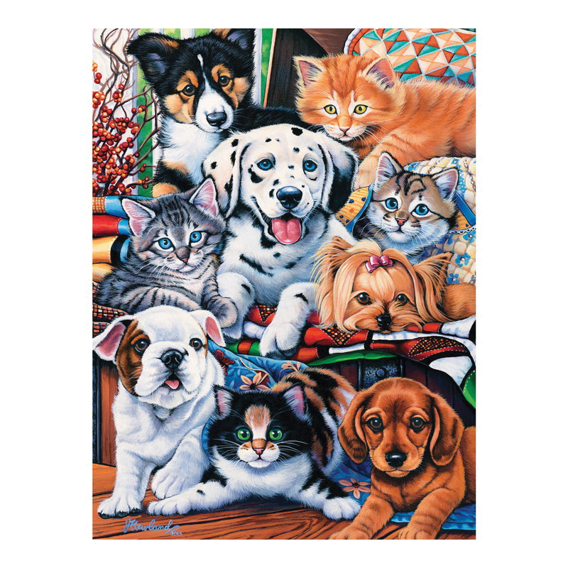 Masterpieces Playful Paws 31366 Hide and Seek Puzzle, 10 years and Up - 3