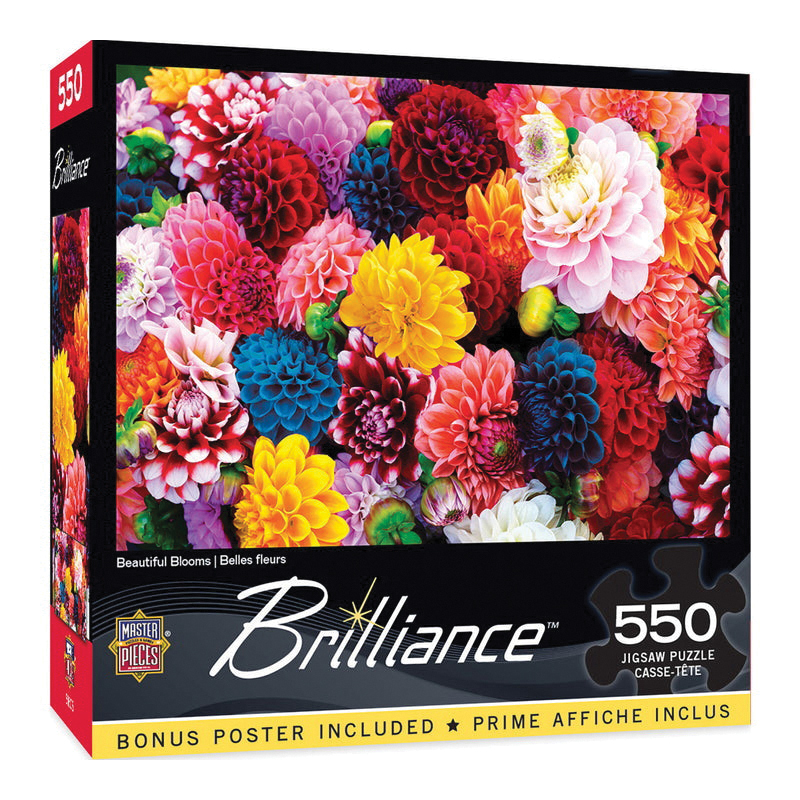 Masterpieces 31988 Masterpieces Brilliance 31988 Beautiful Blooms Puzzle, 10 years and Up - 1