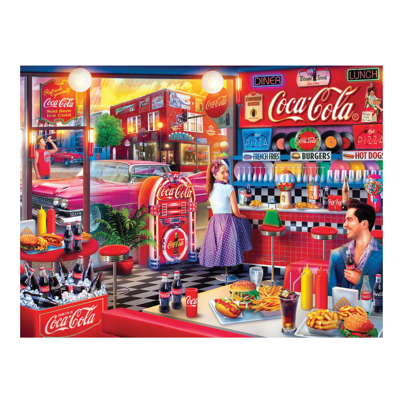Coca-Cola 32180 Soda Fountain Puzzle, 8 years and Up, Silicone - 2