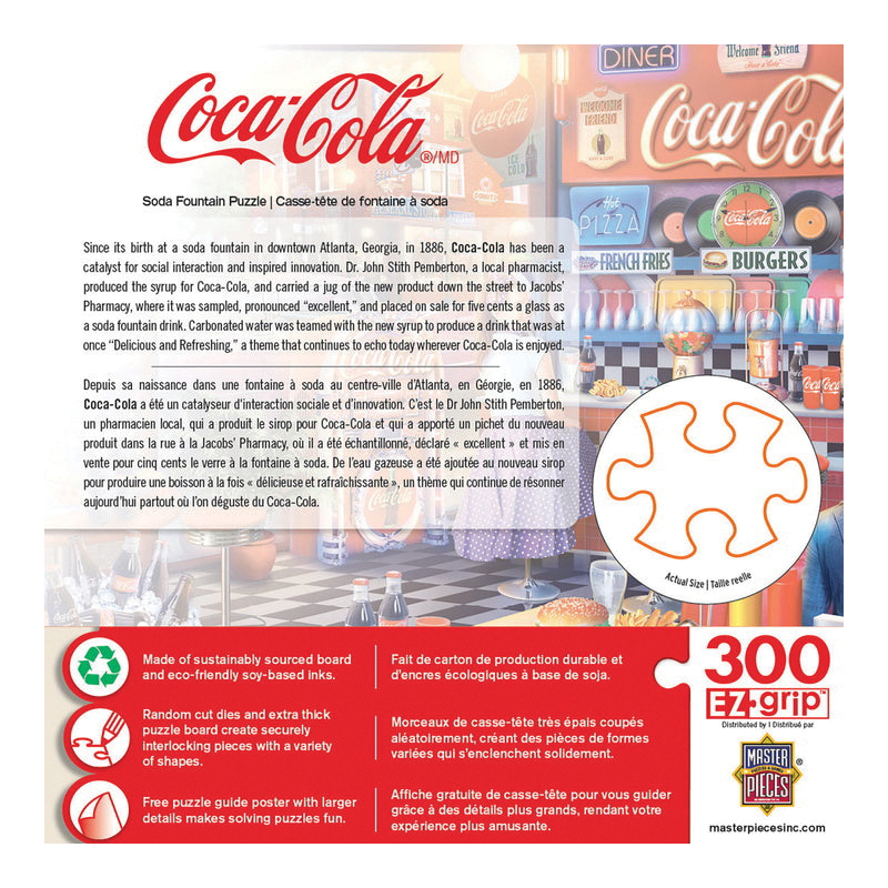 Coca-Cola 32180 Soda Fountain Puzzle, 8 years and Up, Silicone - 3