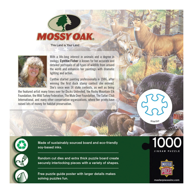 Mossy Oak 72297 This Land Is Your Land Puzzle, 14 years and Up, Silicone - 3