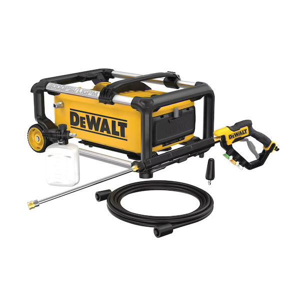 DEWALT DWPW3000 Pressure Washer, 15 A, Axial Cam Pump, 3000 psi Operating, 1.1 gpm, Quick-Connect Nozzle, 25 ft L Hose - 3