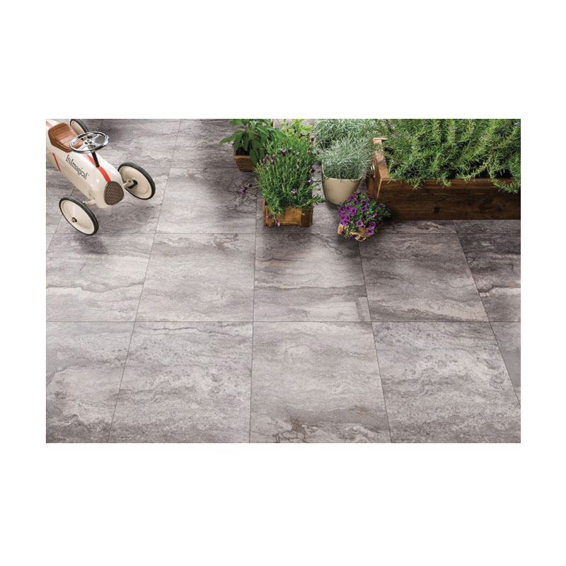 Bernini Porcelain Tile, Msi, 12 in W x 24 in L, Rectified Edge, Carbone - 4