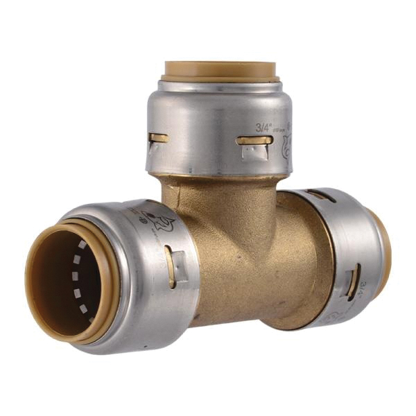 Max Series UR3362A Pipe Tee, 1/2 in, PTC, Brass, 250 psi Pressure