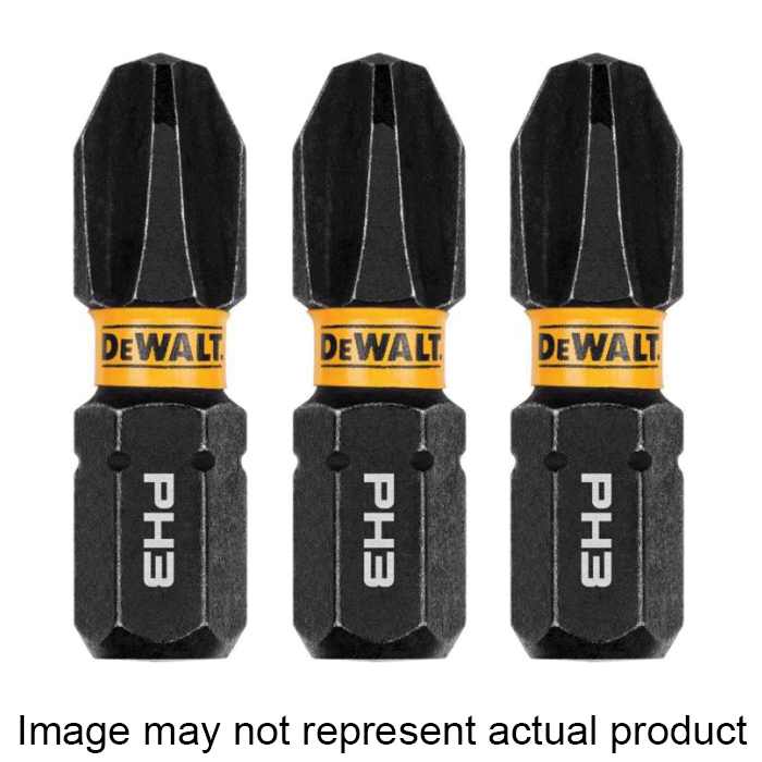FlexTorq DWAF1PH2IR3 Impact Screwdriver Bit, #2 Drive, Phillips Drive, 1/4 in Shank, Hex Shank, 1 in L, Steel