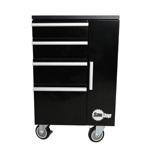 Under-Table Cabinet, SawStop, 18 in OAW, 31-1/2 in OAH, 25-1/4 in OAD, Steel, 5-Drawer - 1