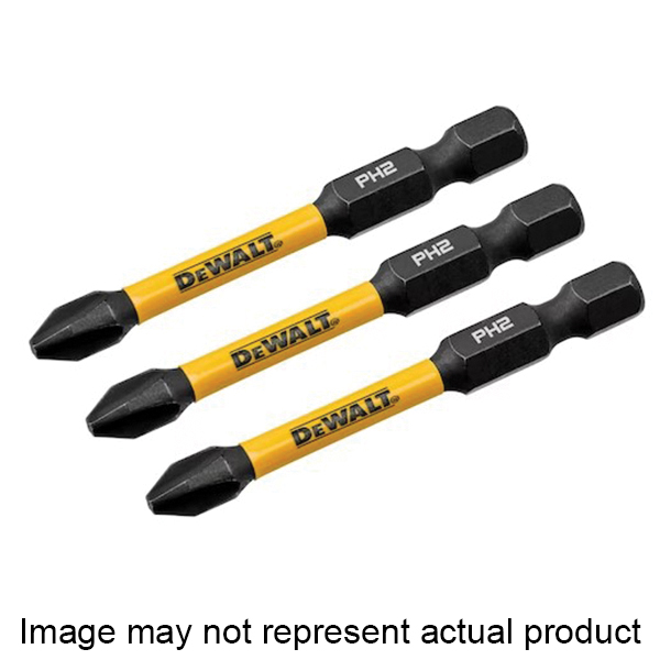 FlexTorq DWAF1TX15IR3 Screwdriver Bit, T15 Drive, Torx Drive, 1/4 in Shank, Hex Shank, 1 in L, Steel