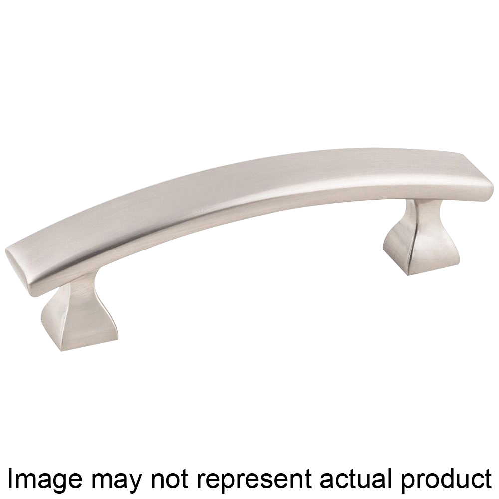 K3133MB-8 Flared Foot Cabinet Pull, 4 in L Handle, 1-1/8 in Projection, Zinc, Matte Black