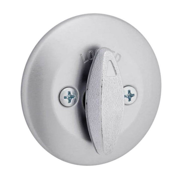 Kwikset 600 Series 660 26D SMT CP RCA Deadbolt, 3 Grade, Satin Chrome, 2-3/8 to 2-3/4 in Backset, KW1, SC1 Keyway - 4