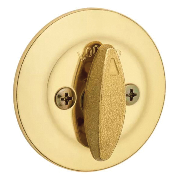 Kwikset 600 Series 660 3 SMT CPR CALK Deadbolt, 3 Grade, Polished Brass, 2-3/8 to 2-3/4 in Backset, KW1, SC1 Keyway - 4