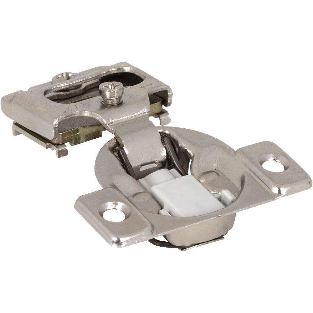 KFHCS012-B-2 Compact Hinge, 1/2 in Overlay, Soft Close, Nickel