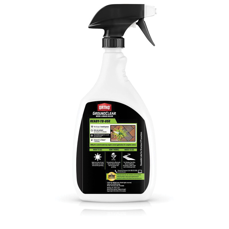 Ortho 46593 RTU Weed and Grass Killer, Liquid, White, 1 gal - 1
