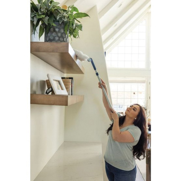 Casabella 8500842 Multi-Angle Duster, Microfiber Head, Foam/Plastic Handle, 60 in L Handle - 4
