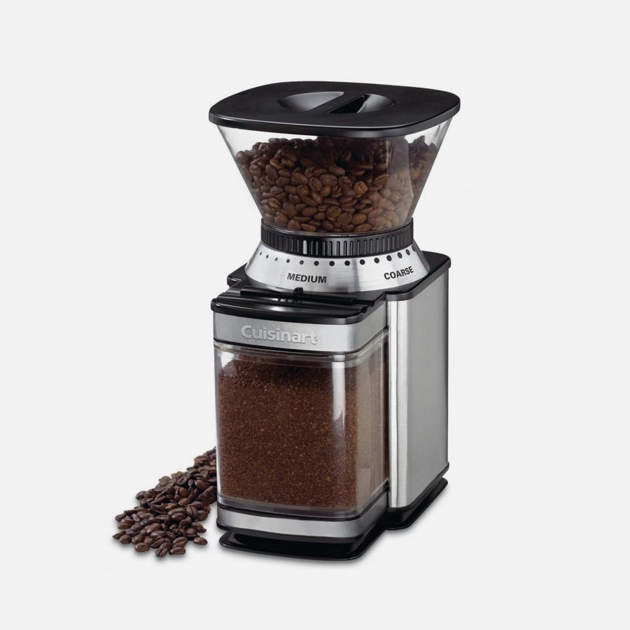 Cuisinart Supreme Grind DBM-8P1 Automatic Burr Mill, 32 Cup Hopper, 140 W, Plastic/Stainless Steel, Gray - 2