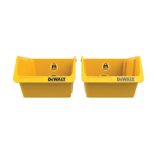 Bin, Dewalt, 10 lb, Plastic, Yellow - 1