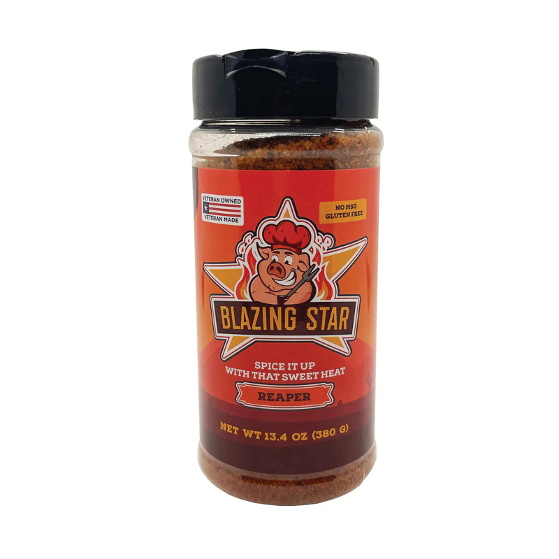 BZ00100-C Rub and Seasoning, Reaper, Sweet Heat, 13.4 oz