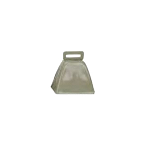 7610 Cow Bell, 10LD Bell, Metal, Cream