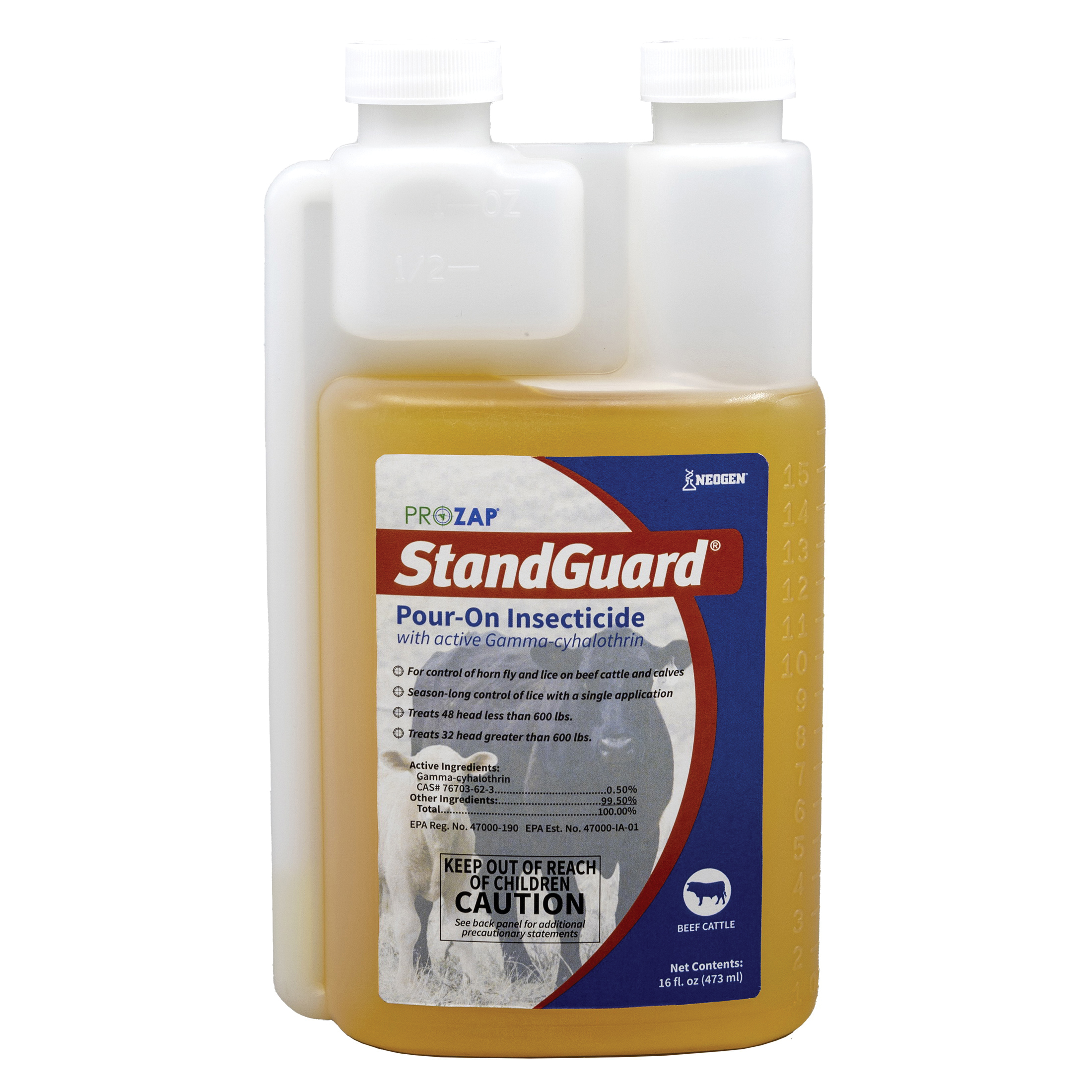 StandGuard 1907850 Insecticide, Liquid, Yellow, Mild, 473 mL Bottle