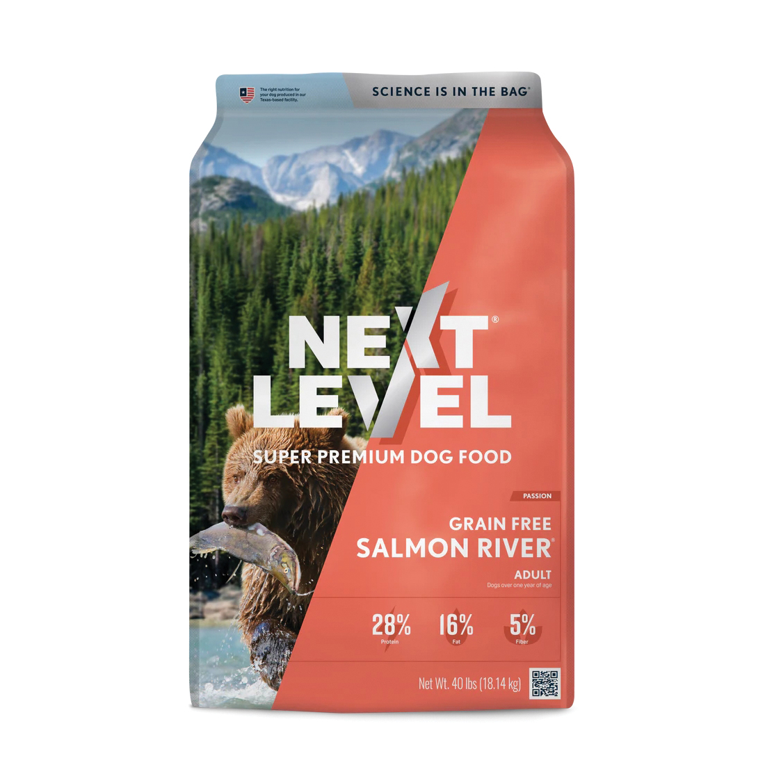 Salmon River 108SR40 Super Premium Dog Food, Adult, 40 lb, Bag