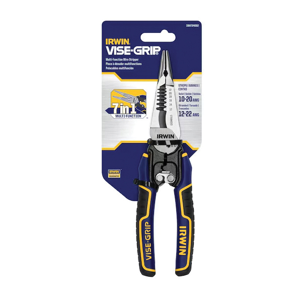 IWHT84002 7-in-1 Wire Stripper, 8-1/2 in OAL, 10 to 20 AWG Solid, 12 to 22 AWG Stranded Cutting Capacity