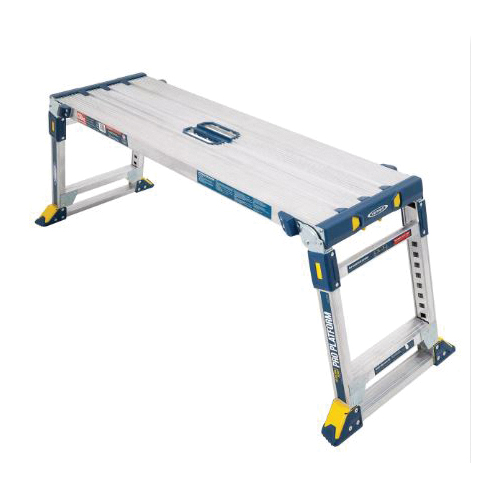 AP-2030-MP3 Work Platform, 57 to 62 in OAW, 20 to 30 in OAH, 46 in OAD, 300 lb, Silver, Aluminum Tabletop