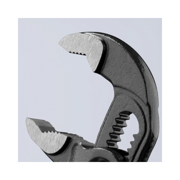 Cobra Water Pump Pliers, Knipex, 5 in OAL, 1-1/16 in Jaw, Button Adjustment, Non-Slip Grip, Serrated Handle - 4