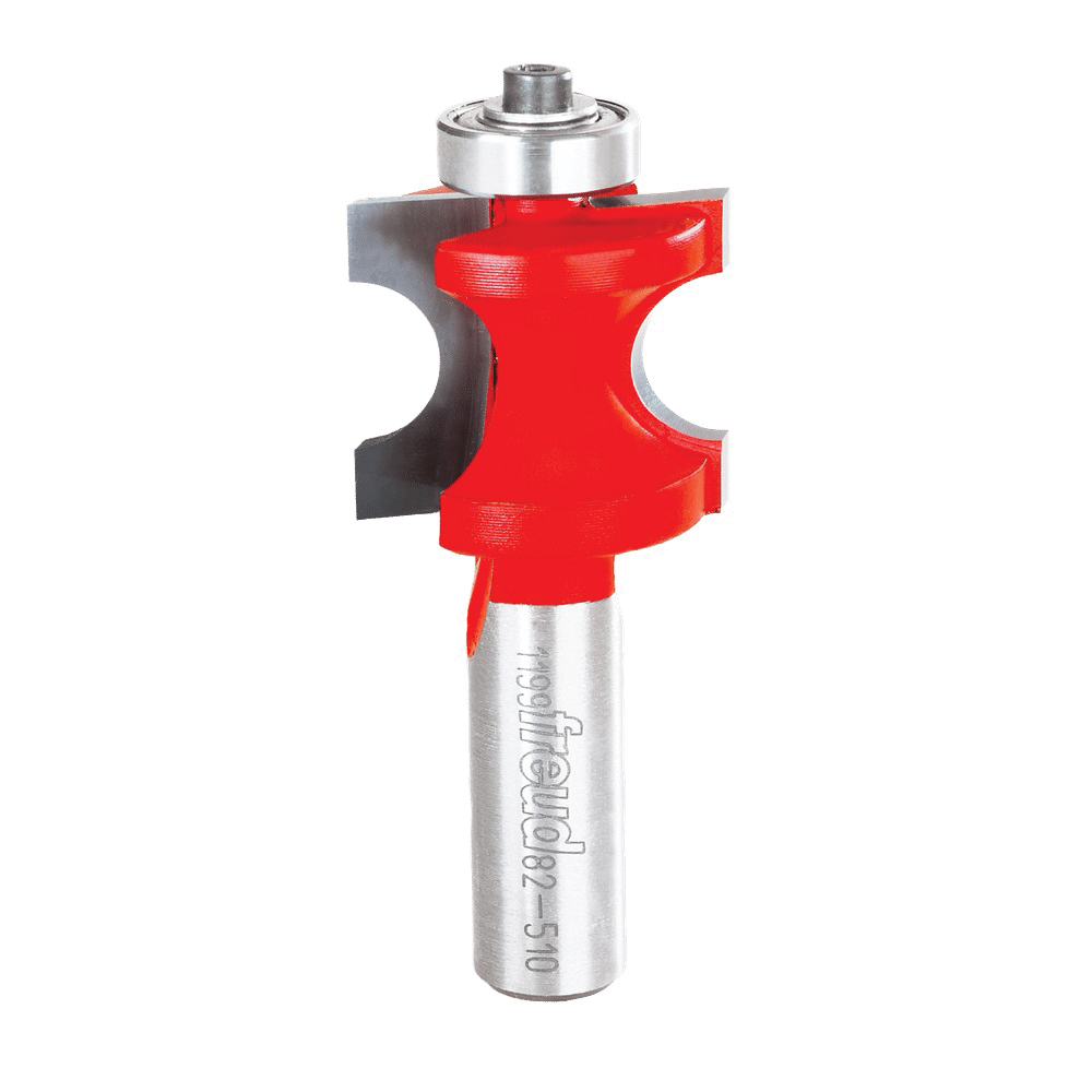 82-510 Half Round Bit with Bearing, 1-5/32 in Dia Cutter, 1 in L Cutting, 2-7/8 in OAL, 1/2 in Dia Shank, Carbide