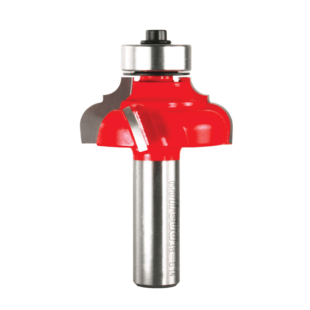 38-614 Classical Cove and Round Bit, 1-3/8 in Dia Cutter, 11/16 in L Cutting, 2-3/4 in OAL, 1/2 in Dia Shank