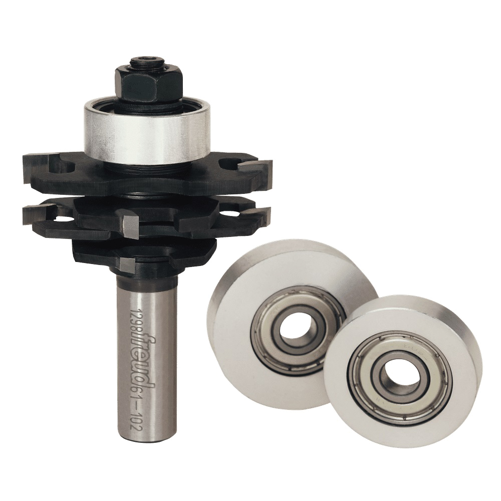 61-102 Stacked Slotting Set, 2 in Dia Cutter, 1/8 to 23/32 in L Cutting, 3-1/4 in OAL, 1/2 in Dia Shank