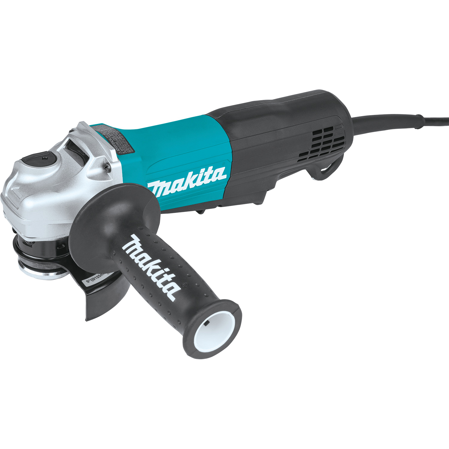 Corded 4-1/2 - 5 in Angle Grinder, Makita, Paddle Switch, 11 A - 1