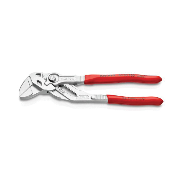 Plier Wrench, Knipex, 7-1/4 in OAL, 1-1/2 in Jaw, Button Adjustment - 2