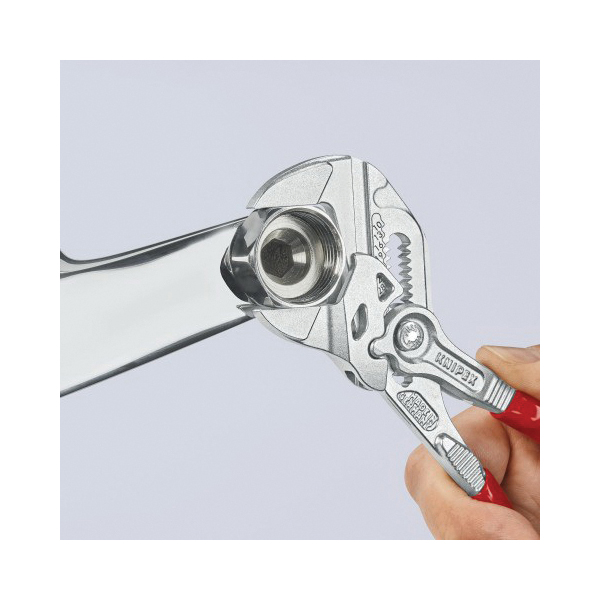 Plier Wrench, Knipex, 7-1/4 in OAL, 1-1/2 in Jaw, Button Adjustment - 5