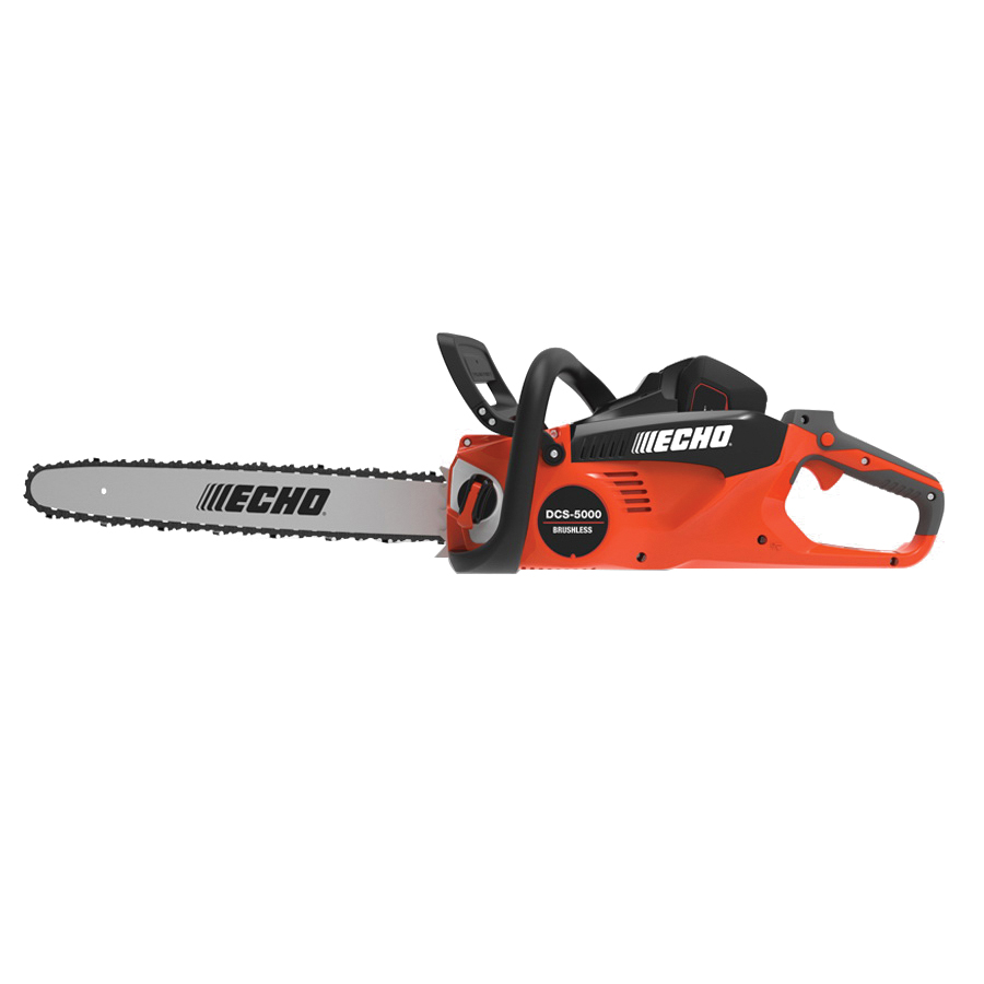 Eforce Chainsaw, Echo, 56 V, 31-1/2 in Cutting Capacity, 18 in L Bar, 3/8 in Pitch, Rear Handle - 1