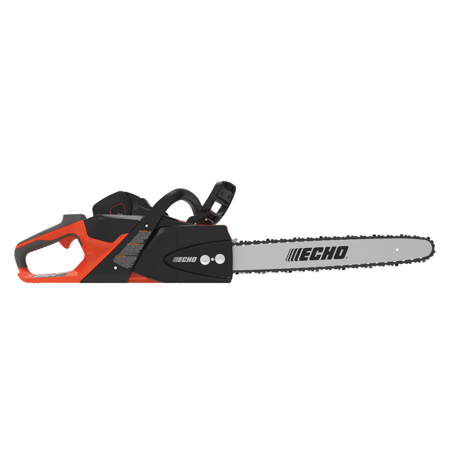Eforce Chainsaw, Echo, 56 V, 31-1/2 in Cutting Capacity, 18 in L Bar, 3/8 in Pitch, Rear Handle - 2