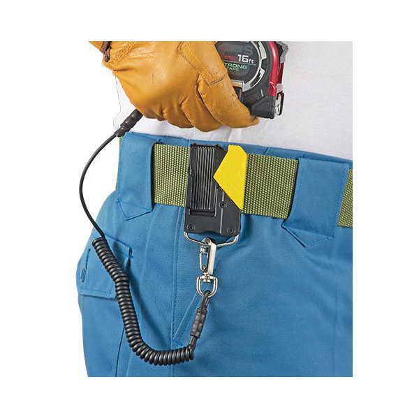 Tajima CLIP-n-HOLD GS-LOCK SF-BHLD Safety Belt Holder, Black/Yellow - 3