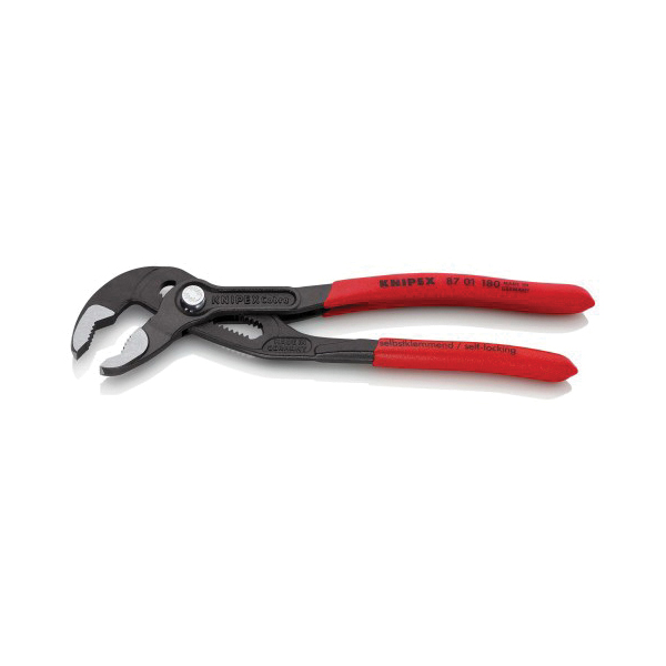 Cobra Water Pump Pliers, Knipex, 7-1/4 in OAL, 1-1/2 in Jaw, Button Adjustment - 2