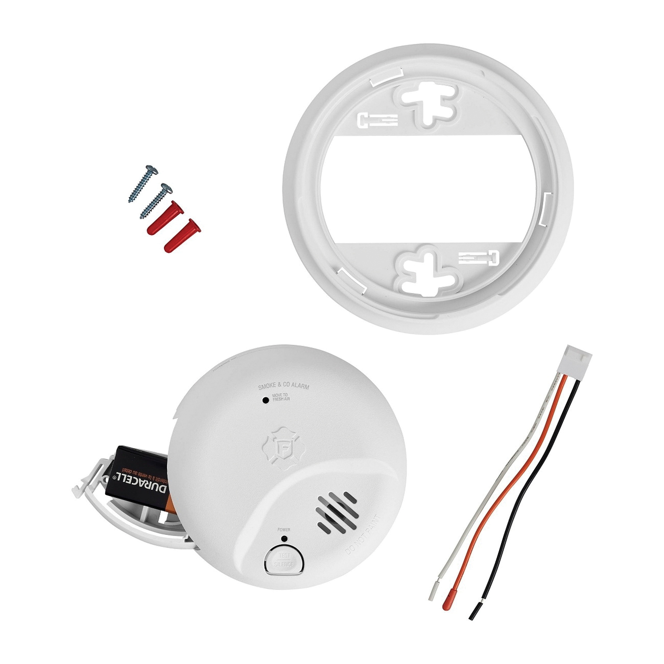 2-in-1 Smoke and Carbon Monoxide Alarm, Brk, 85 dB, Alarm: Visual, Ionization, Photoelectric Sensor, Bracket - 4