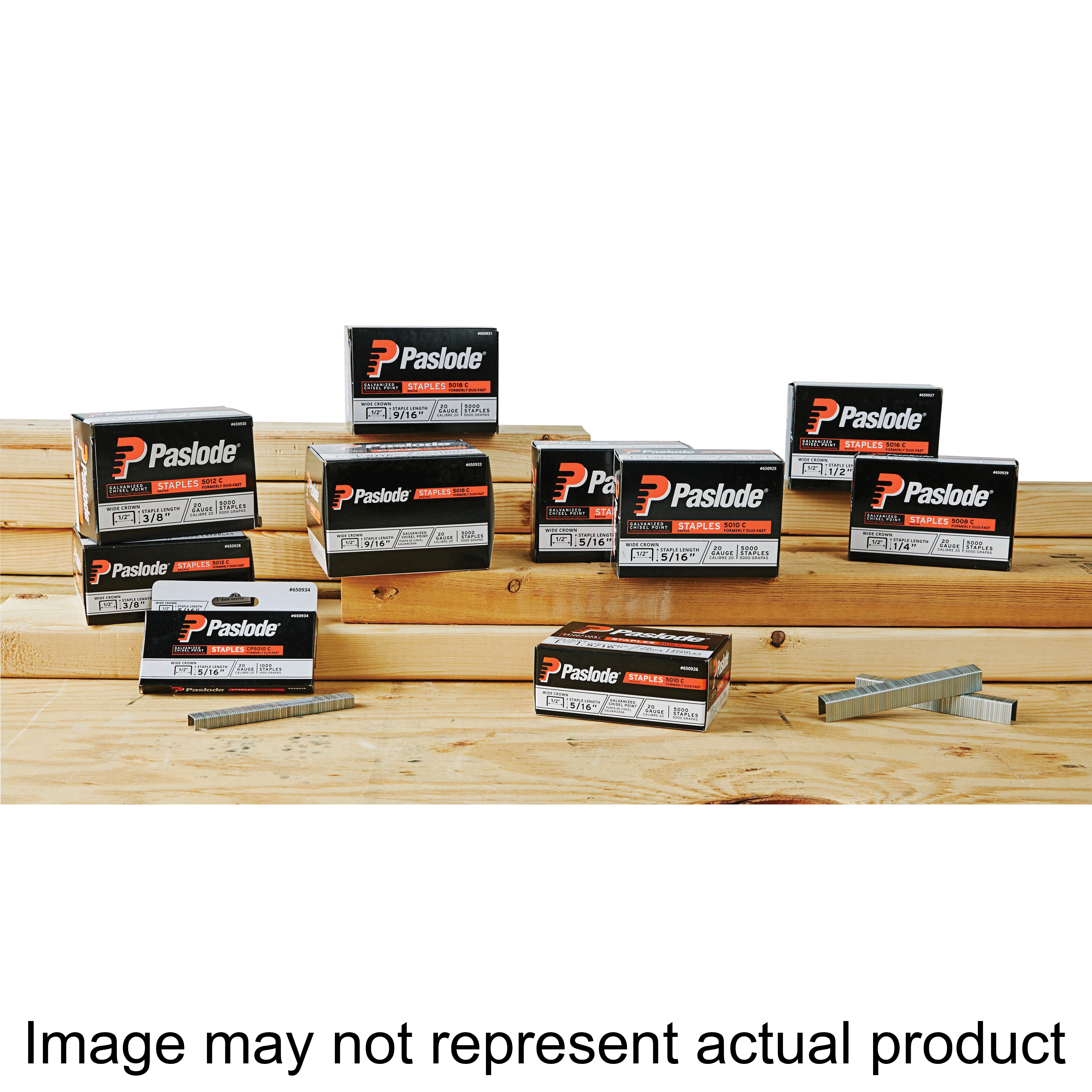 5000 Series 650928 Staple, 1/2 in W Crown, 3/8 in L Leg, 20 ga, Steel, Galvanized