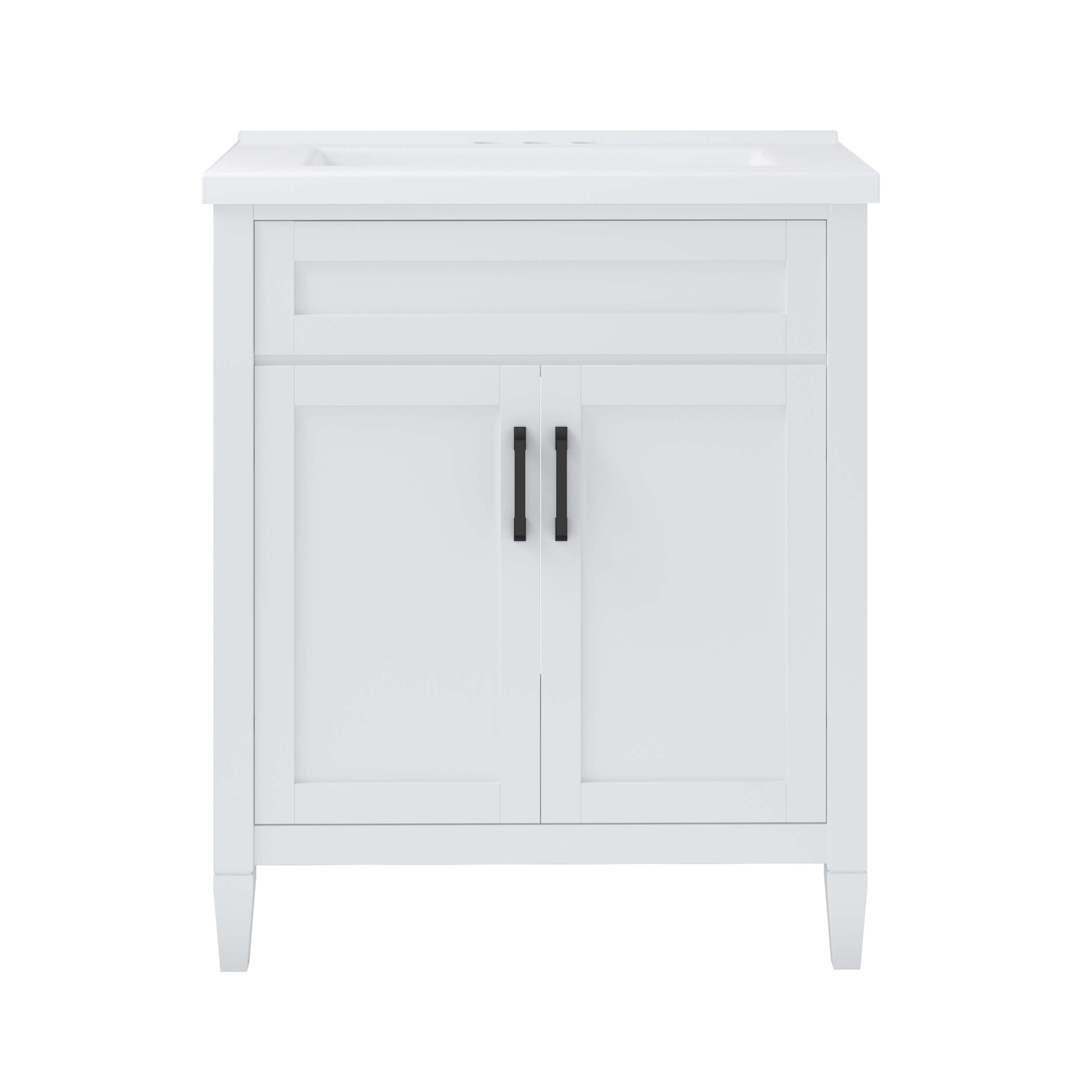 Craft + Main Kamryn Series KRWVT3036 Vanity Combo, 28-7/8 in W Cabinet, 17-3/4 in D Cabinet, 34 in H Cabinet, MDF, White - 4