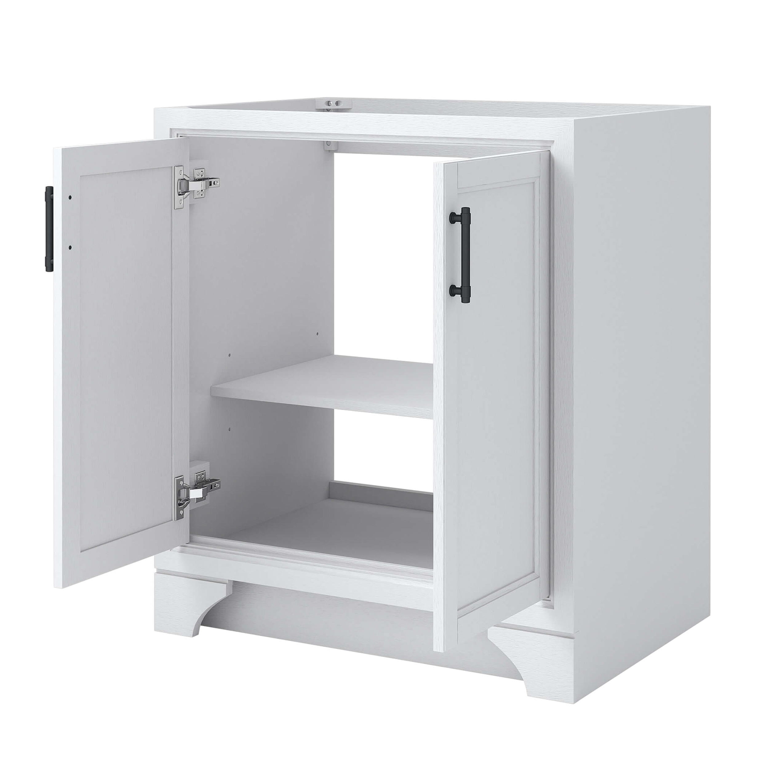 Craft + Main Lanagan Series LCWV3022 Vanity, 26-1/4 in H Cabinet, MDF, White, 2-Cabinet Door - 2