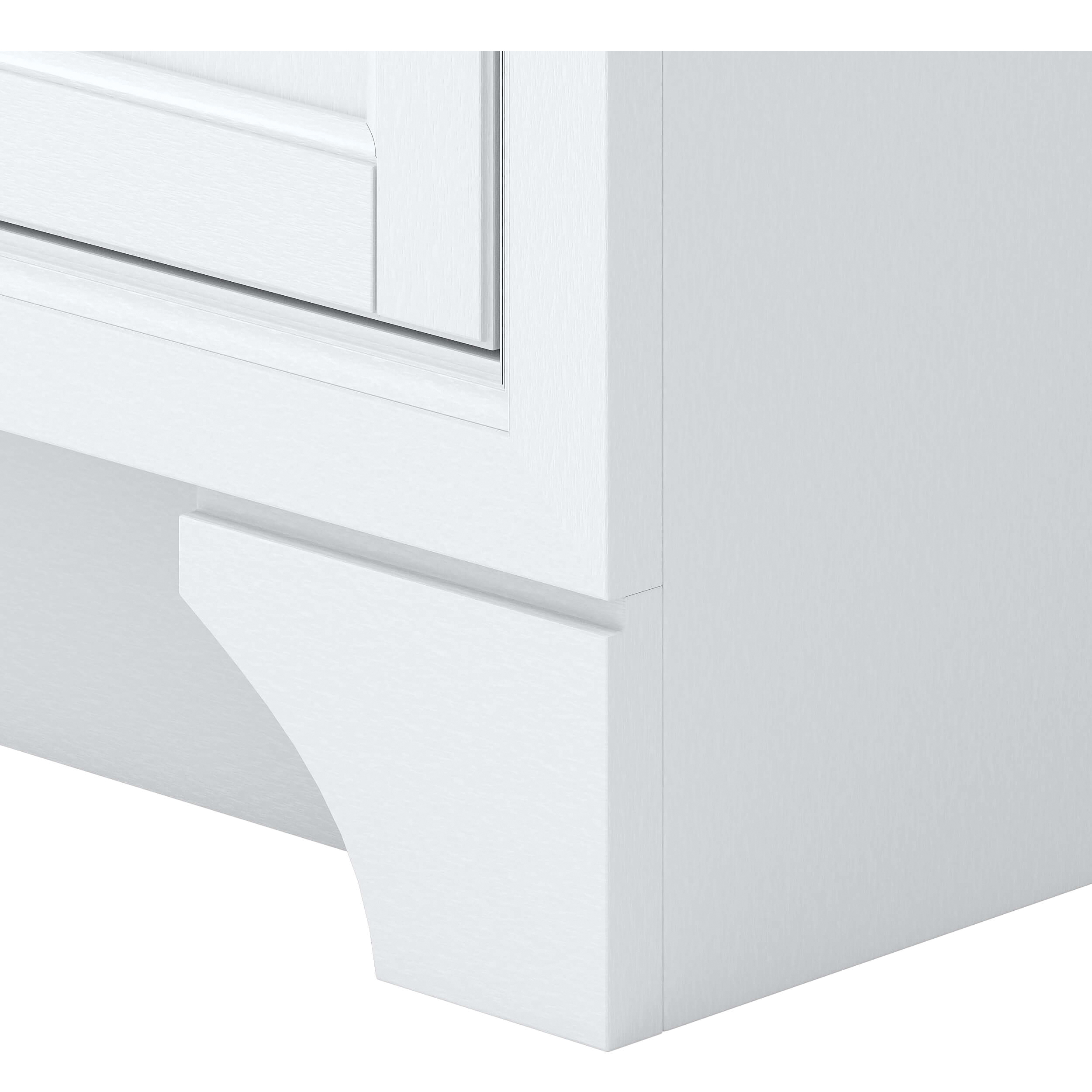 Craft + Main Lanagan Series LCWV3022 Vanity, 26-1/4 in H Cabinet, MDF, White, 2-Cabinet Door - 5
