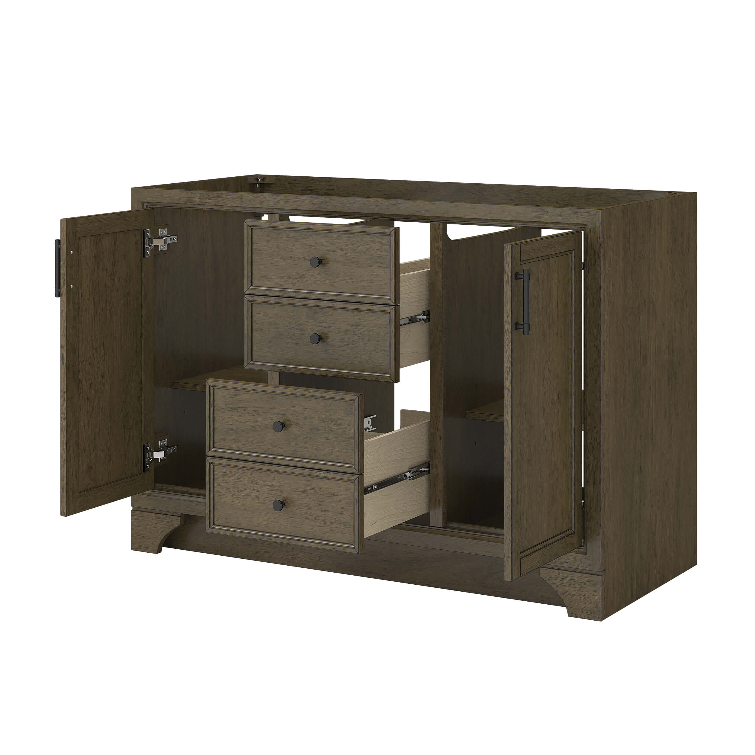 Craft + Main Lanagan Series LCSTV4822D Vanity, 26-1/4 in H Cabinet, Shaded Timber, 2-Cabinet Door - 2