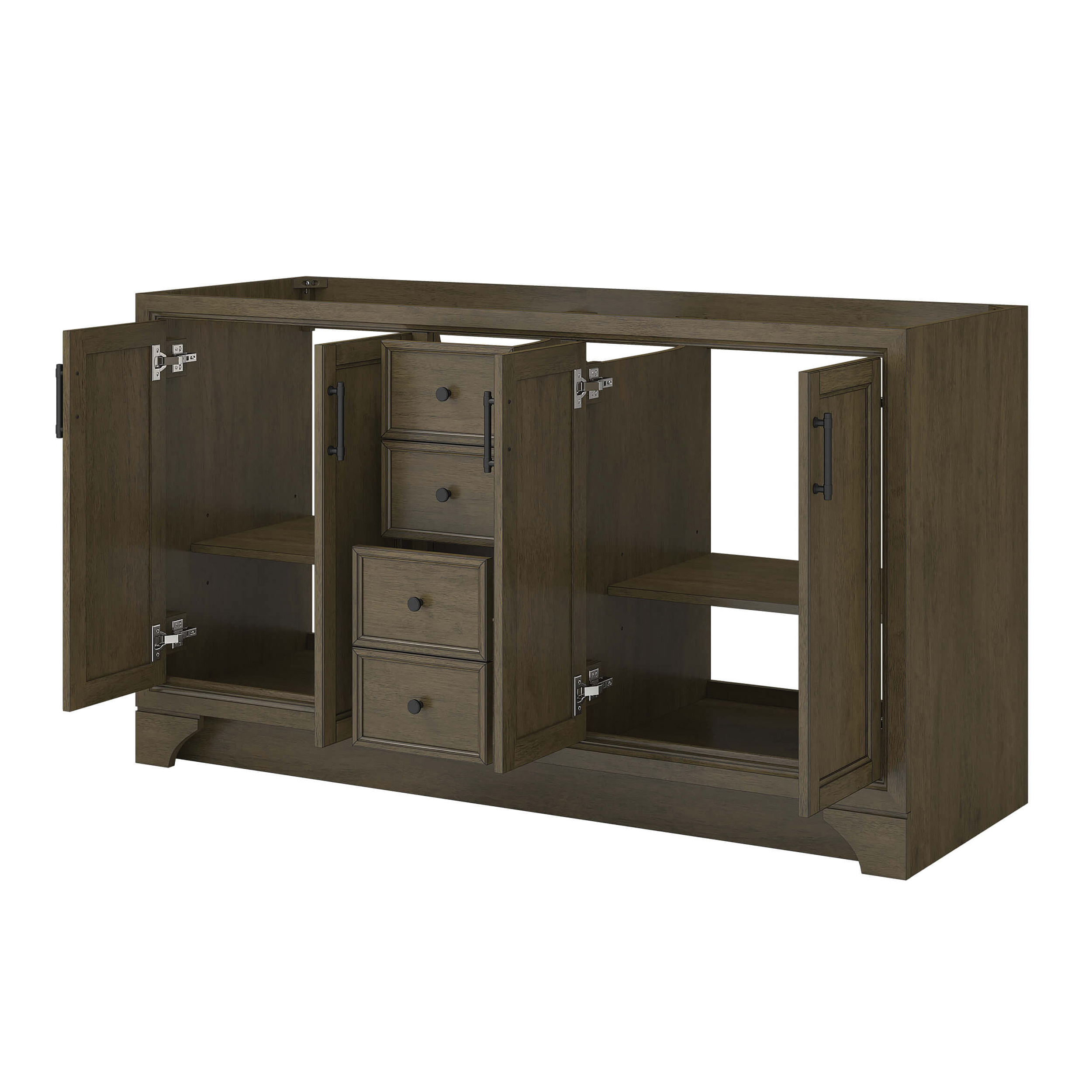 Craft + Main Lanagan Series LCSTV6022D Vanity, 26-1/4 in H Cabinet, Shaded Timber, 4-Cabinet Door - 2