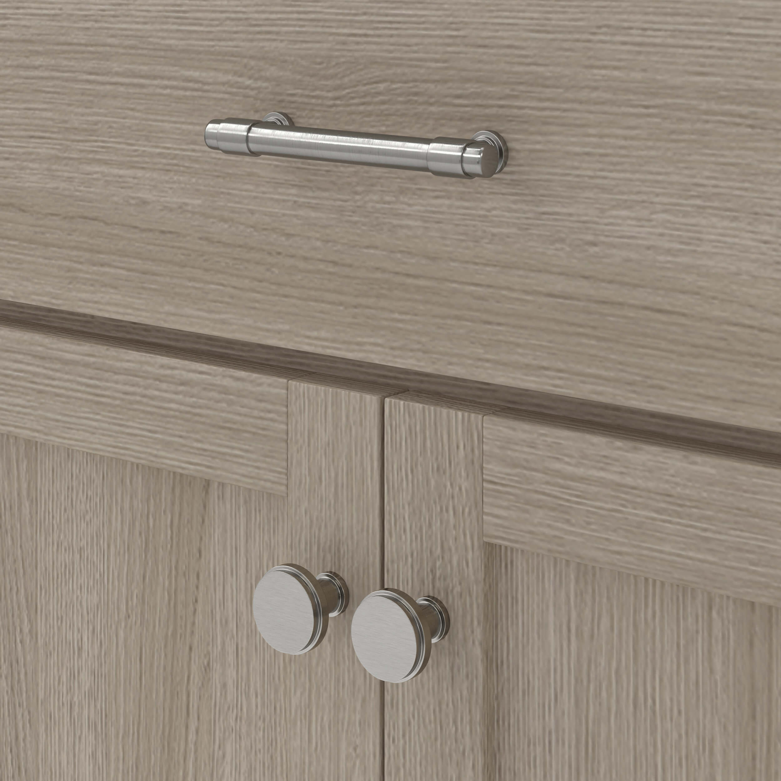Craft + Main Reese Series RSOVT3134 Vanity Combo, 30 in W Cabinet, 18-1/2 in D Cabinet, 34 in H Cabinet, MDF, Light Oak - 4